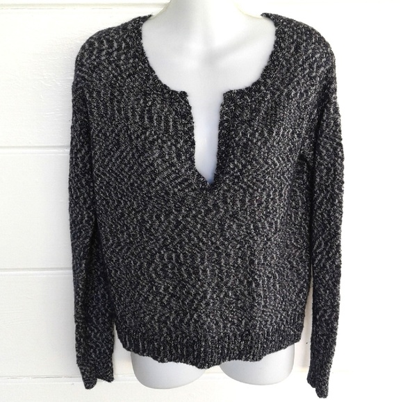 Athleta Sweaters - Sale $⬇ Athleta Blue Knit Crop Top Long Sleeves  S